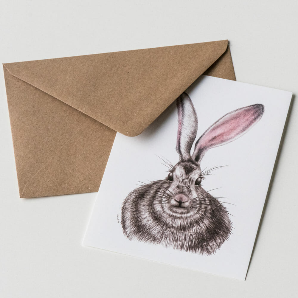 La carte postale et son enveloppe - Rabbits World