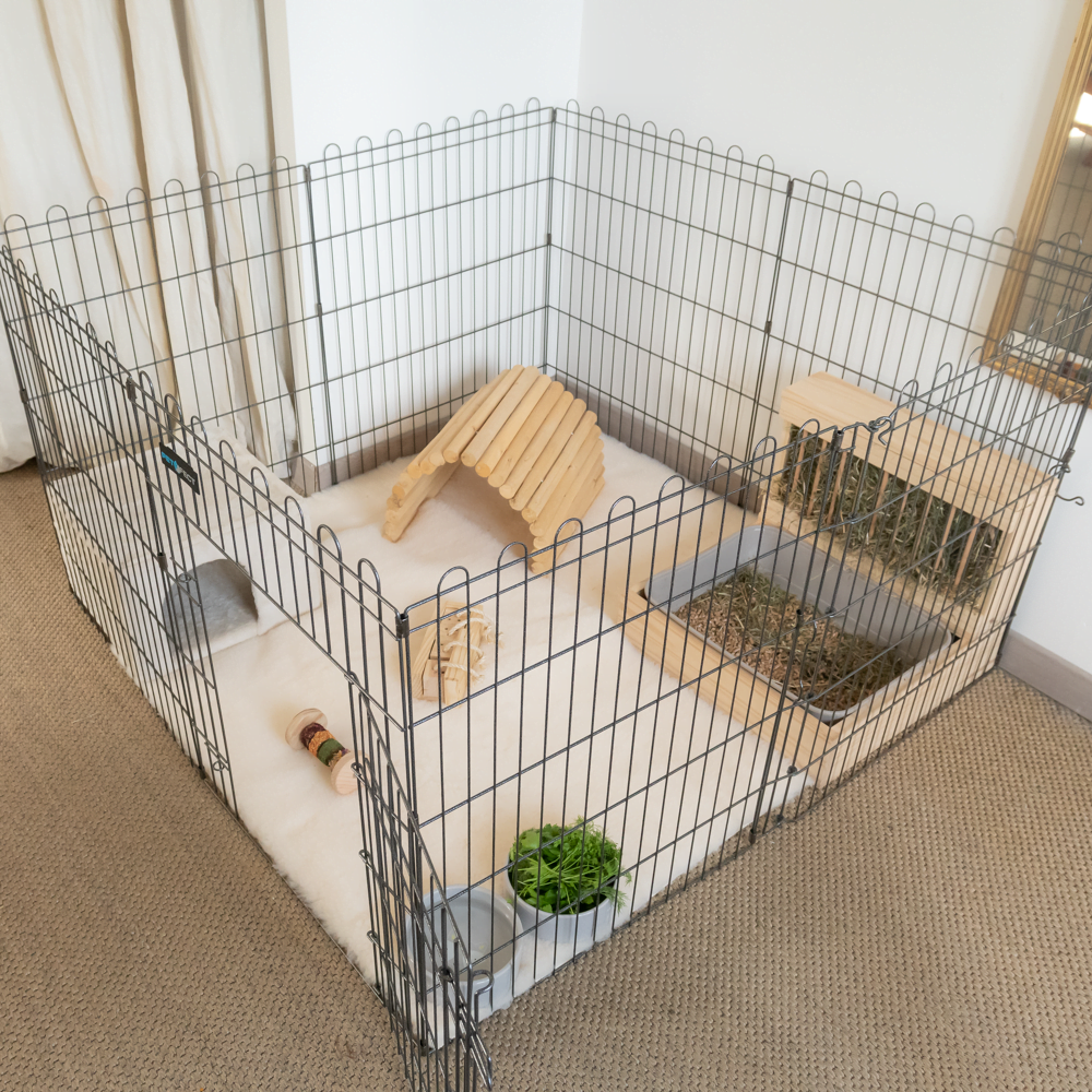 Enclos Lapin Interieur, Cage Lapin, Maison Lapin Cage Rat Domestique Cochon  D'Inde Nain Lapin Habitat Yard Hamster Tortue Critters Cage Center avec