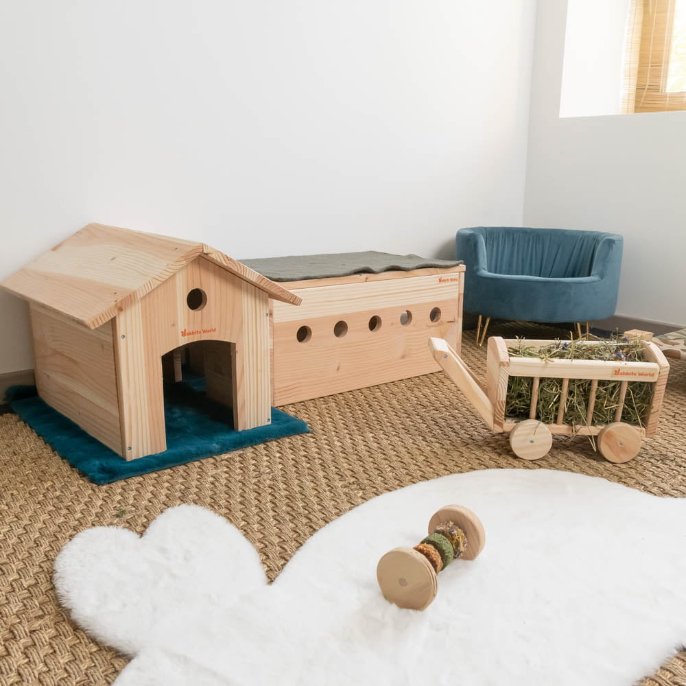Maison en bois pour lapins- Rabbits World