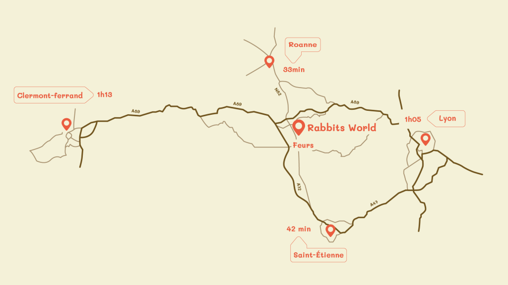 Carte accès regional Rabbits World