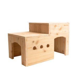 La maison duplex, cabane en bois pour les lapins