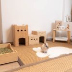 La maison duplex, cabane en bois pour les lapins