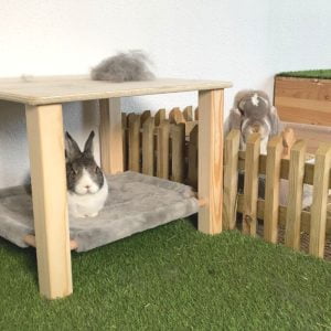 Table basse hamac pour lapins