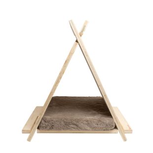 Tipi en bois Esmée pour lapins