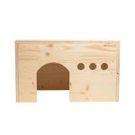 Maison Pollux en bois d'épicéa 3 plis pour lapins géants