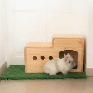 Tapis hygiénique vert pour lapins
