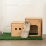 Tapis hygiénique vert pour lapins
