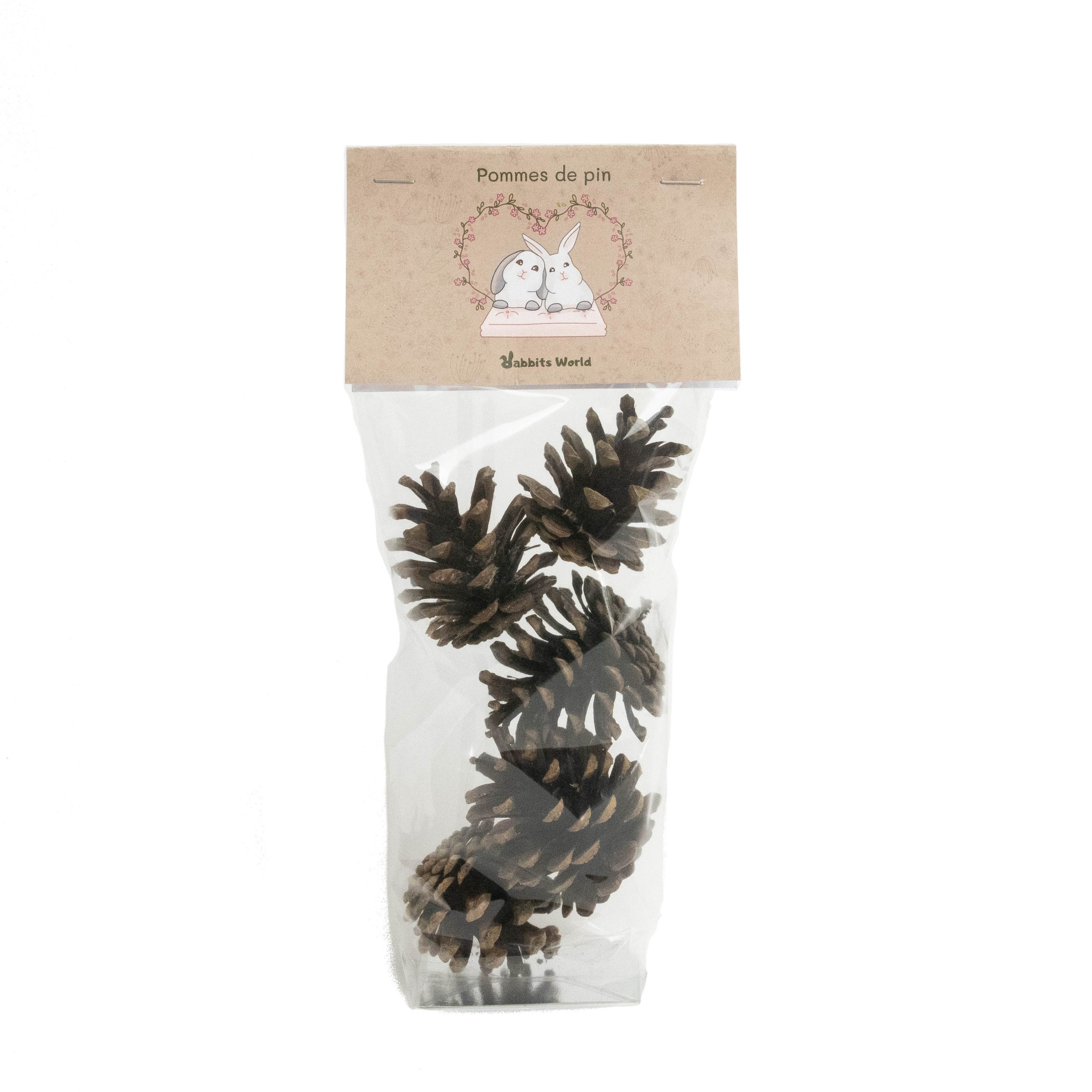 Pommes de pin Pommes de pin, jouets pour lapins