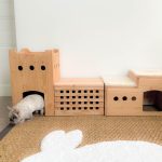 Cabane claustra en bois de douglas pour les lapins