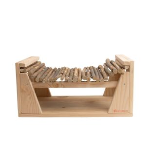 La passerelle infernale, module en bois de douglas pour les lapins qui se sentent l'âme d'un aventurier !