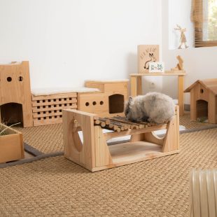 La passerelle infernale, module en bois de douglas pour les lapins qui se sentent l'âme d'un aventurier !