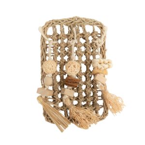 Le filet suspendu, jouet 100% naturel pour lapin