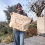 Cabas "La boutique des amoureux des lapins", 100% coton recyclé, made in France