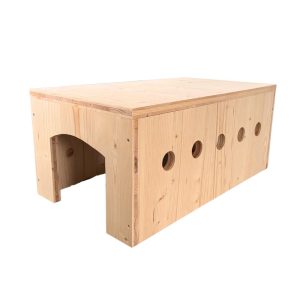 Tunnel Nupi en bois pour les lapins