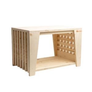 Lit à baldaquin en bois d'épicéa pour lapin