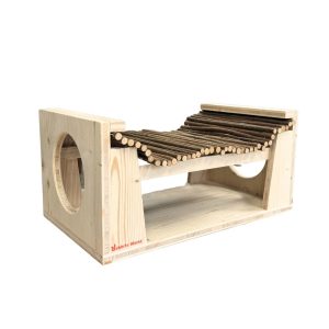 La passerelle infernale, module en bois de douglas pour les lapins qui se sentent l'âme d'un aventurier !