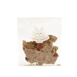 Particules fines aux éclats de fraise pour lapins