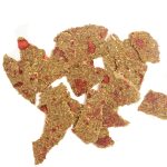 Particules fines aux éclats de fraise pour lapins