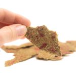 Particules fines aux éclats de fraise pour lapins