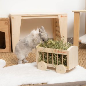 Charrette à foin pour les lapins