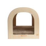 La roulotte design, abri taille XL pour lapins géants et couples en bois d'épicéa 3 plis