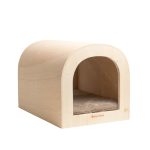 La roulotte design, abri taille XL pour lapins géants et couples en bois d'épicéa 3 plis