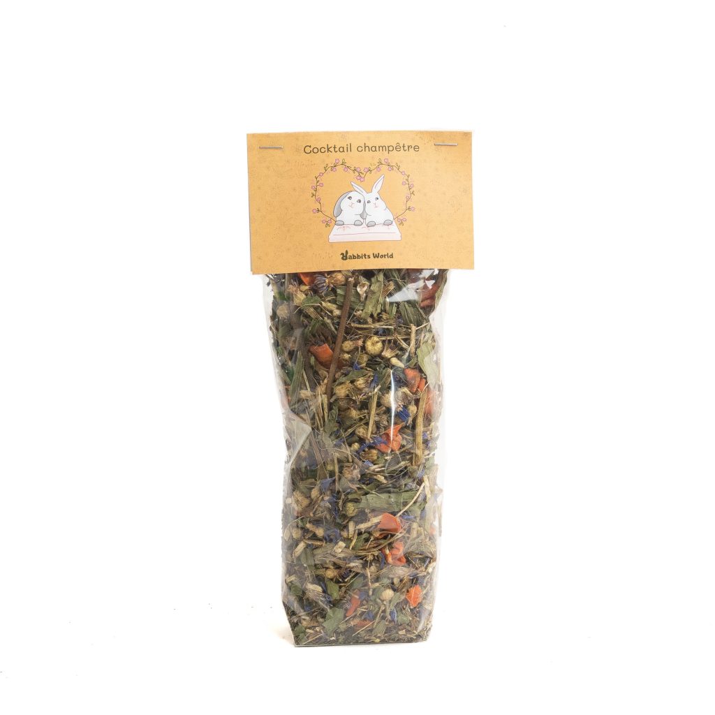 Cocktail champêtre, friandises 100% naturelle pour lapins