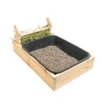 Râtelier-litière pour lapins idéale pour un bon apprentissage de la propreté